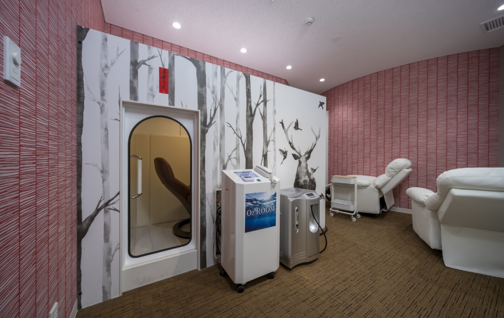 疲労や怪我の回復に効果的な酸素ルーム